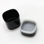 Shelf Floating Portable Storage Jar Tea Pot Coffee Pot Sealed Jar ABS Resin Tea Barrel Storage Tank. (Color : Black)