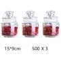 Bouteille de stockage transparente en verre avec joint Yl Ly, ensemble de bouteilles multi-pièces 500ml, convient pour le lait en poudre, grains, fruits secs. Bouteille de stockage transparente en verre avec joint Yl Ly, ensemble de bouteilles multi-pièces 500ml, convient pour le lait en poudre, grains, fruits secs.
