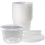 Kitchen Food Storage Jar Airtight Food Storage Deli Food Storage Containers with Lids, 16 Ounce, 50 Count