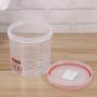 UPKOCH 1000ML Clear Moistureproof Cans Plastic Sealed Storage Canister Food Storage Containers for Snack Spice Grain Cereals
