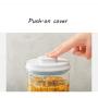Storage Tank ABS Material Transparent Sealed cans Food Storage Storage Tank (Size : 600ml)