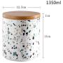 Mini Spice Jars Ceramic storage sealed cans kitchen food storage tanks large capacity