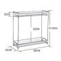 GBX Kitchen Cabinet Shelf Organiser,Shelf Racks Home Spice Rack Supplies Shelf Spice Jar Storage Rack Floor Storage Shelf Condiment Box Corner Frame
