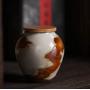 RUIKA Tea Storage Containers Chinese porcelain Tea Tins Food Storage Jar, Ceramics Tea Canister Traditional Tea Caddy (8.0x8.9cm 230ml)