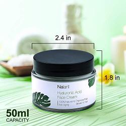 Nalani Hyaluronic Acid Moisturizing Cream: Best Face & Neck Cream | Organic Deeply Hydrating Avocado Banana Essential Oil Formula, For Men and Women | Made with Anti- Microbial Ingredients (1.7 oz)