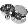 Premier Housewares Spice Container Set, Stainless Steel, 7 Piece, Silver, 17 x 17 x 7 cm