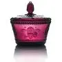 European Style Retro Embossed Crystal Glass Sugar Bowl Honey Candy Storage Jar Sugar Dispenser Container Seasoning Pot Box Condiment Spice Holder with Lid, Dark Purple