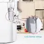 Contenants de conservation alimentaires en acier inoxydable 304 avec couvercles, sans BPA, grands, pot à biscuits, pot à céréales, pot à café, contenants pour garde-manger, bocaux pour bonbons, 5L/10L/18L Contenants de conservation alimentaires en acier inoxydable 304 avec couvercles, sans BPA, grands, pot à biscuits, pot à céréales, pot à café, contenants pour garde-manger, bocaux pour bonbons, 5L/10L/18L