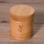 Tea Storage Holder Container,Portable Bamboo Lightweight Tea Jar Storage Holder Container Box Wood Bucket Small Can for Home Office Living room