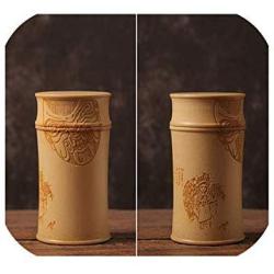 Handmade Bamboo Storage Box Kitchen Tea Container Jar Cans Organizer Spice Round Vacuum Caps Seal Canister,Beige
