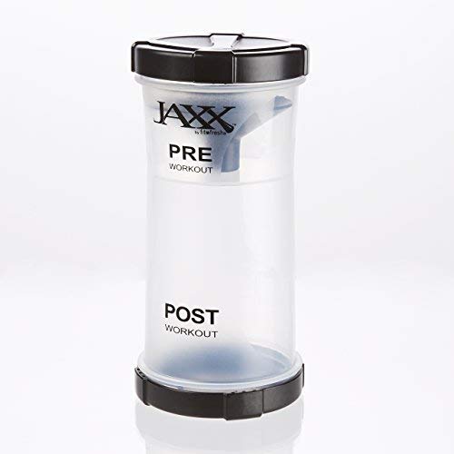 Fit & Fresh Jaxx Powder Pack, Convenient Container for Taking Protein Powder and Supplements On The Go, 12 oz