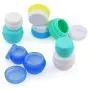 Silikonspritbehälter-Set mit PP-Glas für Kosmetik, Cremes & Lotionen - Leckagefrei & BPA-frei – 9 Behälter mit Schraubverschlüssen