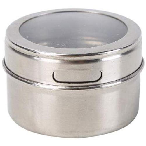 LoveAloe 1 Pcs Stainless Steel Spice Jars Storage Containers Set bottle seasoning tank single outdoor barbecue tool,Silver Color