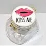 Holiday Home New 7" KISS ME Lips Glass with Ceramic Lid Decorative Air Tight Hinged Canister Storage Jar Holiday Home New 7" KISS ME Lips Glass with Ceramic Lid Decorative Air Tight Hinged Canister Storage Jar