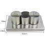 304 Stainless Steel Condiment Jar, Kitchen Spice Storage Canister Creative Restaurant Pepper Salt Shaker-c