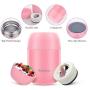 Food Jar Insulated Lunch Containers Nomeca 16 Oz Stainless Steel Thermoses Food Flask Lunch Vacuum Bottle with Folding Spoon (Pink)