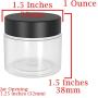 1oz Containers with Lids (24Pack) Lip Scrub/Gloss Containers, Empty 1 oz Jars 30G/30ml- Travel Cosmetic Containers w/Lids- Clear 1 Ounce Makeup Sample Container, Cream, Lotion, Liquid - BPA Free (24)