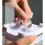 Large Plastic Boxes for Food, Transparent Storage containers Square Durable Sealed jar Herbs Pot Pack of 2-D 800mlx2