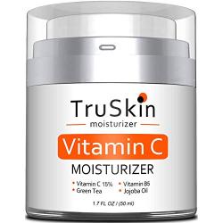 TruSkin Vitamin C Moisturizer Face, Neck & Décolleté Cream for All Skin Types with Vitamin B5 and Green Tea, 1.7 fl oz