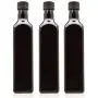 Infinity Jars 500 Ml (17 fl oz) Black Ultraviolet Square Glass Oil Bottle with Plastic Pour Spout 3-Pack Infinity Jars 500 Ml (17 fl oz) Black Ultraviolet Square Glass Oil Bottle with Plastic Pour Spout 3-Pack