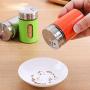 Portable Spice Storage Canister, Kitchen Seasoning Container Jar Set With Rotating Hole Glass Spice Jar Set Household Condiment Jar-e