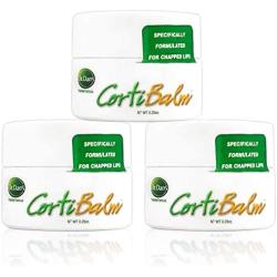 Dr. Dans CortiBalm Lip Balm Jar| The only balm with 1% Hydrocortisone | 0.25-Ounces | 3-Units