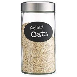 Sweet Home Chalk it up 58 OZ Glass Canister with Metal Screw Top chalk included