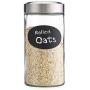 Sweet Home Chalk it up 58 OZ Glass Canister with Metal Screw Top chalk included