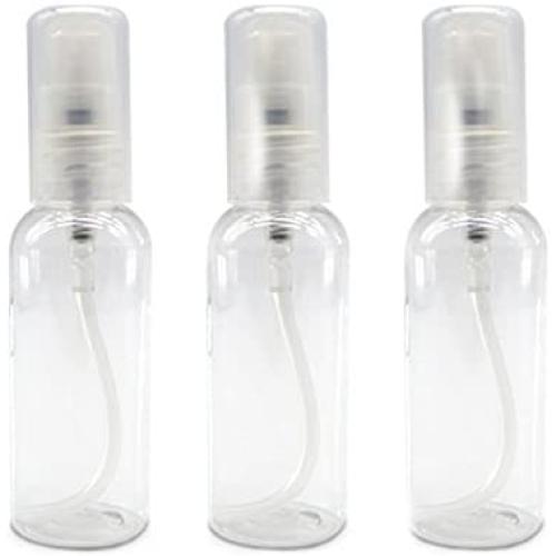 ASTRQLE 6Pcs Empty Refillable Clear Plastic Pump Bottle Ideal for Lotion Cream Essential Oil Travel Small Container (50 ML)