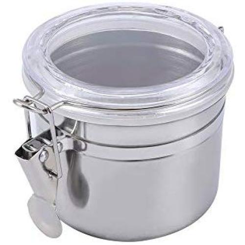 Storage Bottles Jars - 1 Pcs Simple Stainless Steel Airtight Sealed Canister Coffee Flour Sugar Tea Container Storage Small - Jars Storage Bottles Storage Bottles Jars Coffee Flour Steel Cont
