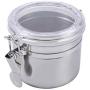 Storage Bottles Jars - 1 Pcs Simple Stainless Steel Airtight Sealed Canister Coffee Flour Sugar Tea Container Storage Small - Jars Storage Bottles Storage Bottles Jars Coffee Flour Steel Cont