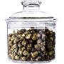 Small Acrylic Storage Jar, Airtight Lid with Silicon Sealing Ring | Perfect Canister for Sugar, Salt, Tea, Spices, Herbs, Condiments | 400ML/13.7OZ