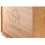 randomgrounds 100% Bamboo Tea Box Storage Organizer, Taller Size Holds 120+ Standing or Flat Tea Bags, 8 Adjustable Chest Compartments, Natural Wooden Finish