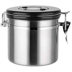 Food Storage Containers Jar 304 Stainless Steel with Lids Airtight Bpa Free Large, Cookie Jar Cereal Coffee Storage Containers Jar for Kitchen Pantry Organization Canister Candy Bulk, 1.1L/1.4L/1.8L