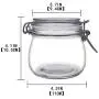 Bouteilles de Rangement Alimentaire YEBODA 16oz en Verre avec Bouchons Ermétiques et Joints en Silicone – Rondes Claires (6 Pièces) Bouteilles de Rangement Alimentaire YEBODA 16oz en Verre avec Bouchons Ermétiques et Joints en Silicone – Rondes Claires (6 Pièces)