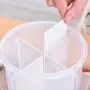 Kitchen Storage Jar, 4 Grids Sealed Can with partition baffle & Transparent Buckle Cover, Rotatable Lid Dry Food Container for Grain Storage Tank