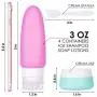 Silicone Travel Bottles TSA Approved Leak Proof - Refillable Travel Containers for Creams - Airplane Bottles 3 OZ – Travel Tubes for Toiletries - Cream Jar Silicone Travel Bottles TSA Approved Leak Proof - Refillable Travel Containers for Creams - Airplane Bottles 3 OZ – Travel Tubes for Toiletries - Cream Jar
