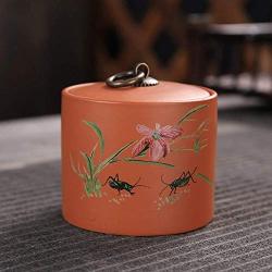 ETERLY Creative Ceramic Tea can,Sealed Tea Storage Container for Jam Baby Sugar Coffee Nuts Spice- 8x8cm(3x3inch) (Color : B, Size : 8x8cm(3x3inch))