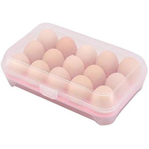 AIUSD Useful Refrigerator Eggs Storage Box 15 Eggs Holder Food Storage Container Case Home Supplies Christmas New Year Decoration Big Sales