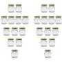 U-Pack 2oz Glas Jarbeutel mit Golddeckel für Honig, Marmelade, Gewürzpackung, 24er Set