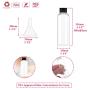 Cridoz 25Pcs 2 oz Clear Plastic Empty Bottles Travel Size Bottles Small Containers with Flip Cap for Liquids Toiletries Shampoo Lotion Conditioner