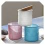 Nordic Matte Glass Seal Jar with Bamboo Lid Kitchen Tea Coffee Bean Sugar Storage Jars Chic Candy Organizer Can,purple