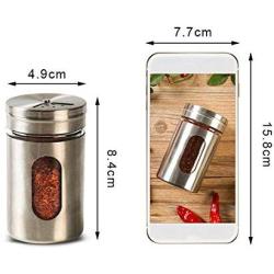 Stainless Steel Seasoning Spice Storage Box Condiment Bottles Shaker Jars Organizer Bbq Cooking Herbs Kitchen,1 Piece