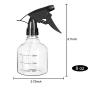 6 Pack Plastic Spray Bottle 8 oz /250ml Adjustable Nozzle Empty Spray Bottles for Cleaning Solutions with Black Trigger Sprayer