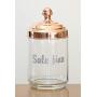 Italo Ottinetti Glass Jar Polished Copper Lid 1 Litre Sale Fino, Metallic, one Size