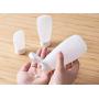 6PCS 30ML 1OZ White Empty Plastic Soft Tubes with Flip Cap Facial Cleanser Face Hand Cream Conditioner Shower Gel Storage Holder Portable Squeezable Container Cosmetic Jar Bottle for Travel