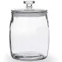 Folinstall 72 FL OZ Glass Jars with Lids, Glass Storage Canister Great for Cereal, Candy, Nuts, Sugar, Flour, Chip and Cookies, Clear, 0.56 Gallon