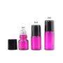 12PCS 2ml/0.06oz Empty Refillable Glass Essential Oil Roller Bottles Vial Sample Storage with Metal Ball and Black Cap Cosmetic Jar Container Holder For Perfume Lip Oil Aromatherapy Color Random