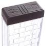 KANEED 6 PCS Spice Seasoning Box PP Salt Pepper Jars Box Kitchen Spice Storage Bottles(Coffee) Seasoning Cruet Set (Color : Coffee)