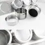 Boîtes à épices en acier inoxydable DUDDP, organiseur de sel et d'épices, récipient pour condiments, support magnétique (6 pièces), accessoires de cuisine. Boîtes à épices en acier inoxydable DUDDP, organiseur de sel et d'épices, récipient pour condiments, support magnétique (6 pièces), accessoires de cuisine.